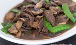 亚洲牛肉用蘑菇食谱