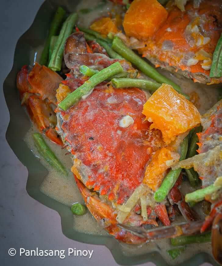 Ginataang alimasag与kalabasa食谱的sitaw
